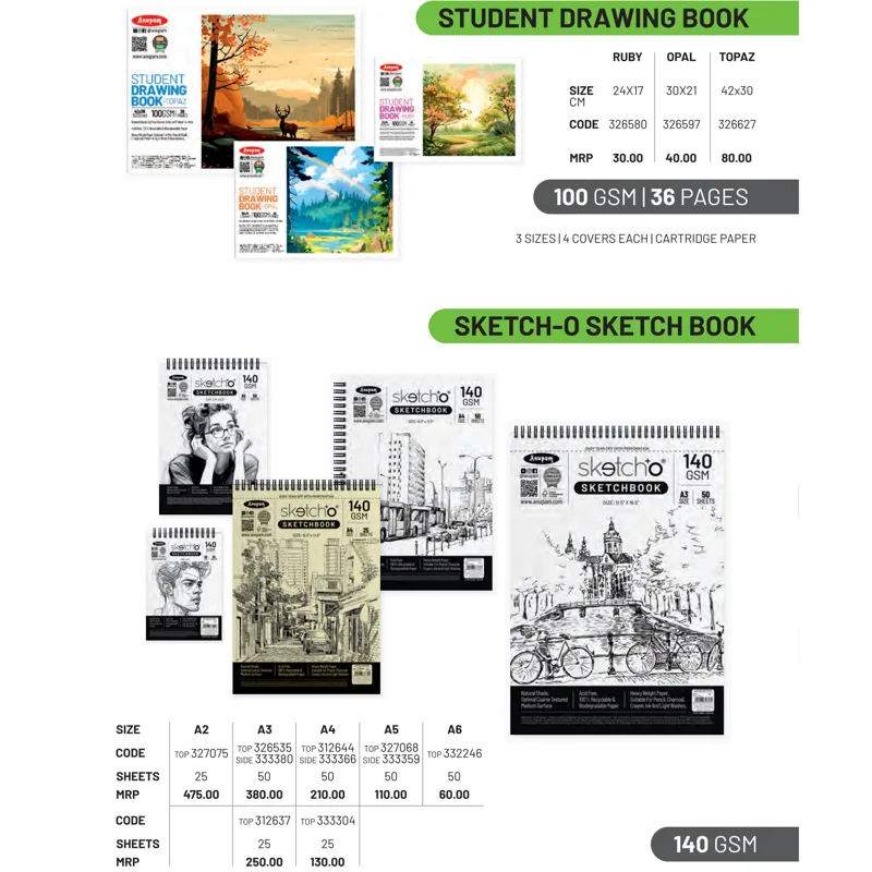 Anupam Student Drawing Book A6