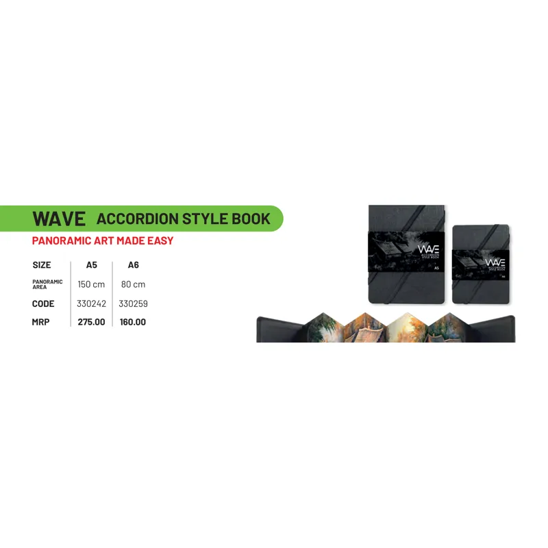 Anupam Wave Accordion Style Book A6