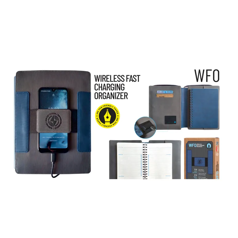 Anupam Wfo Wireless Fast Charging Organizer Journal A5