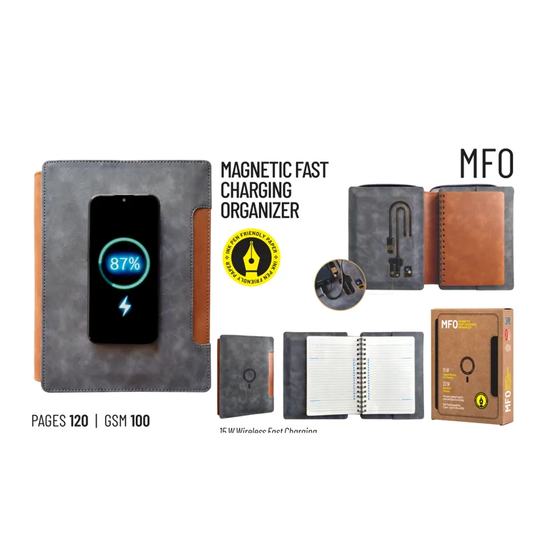 Anupam Mfo Magnetic Fast Charging Organizer Journal A5