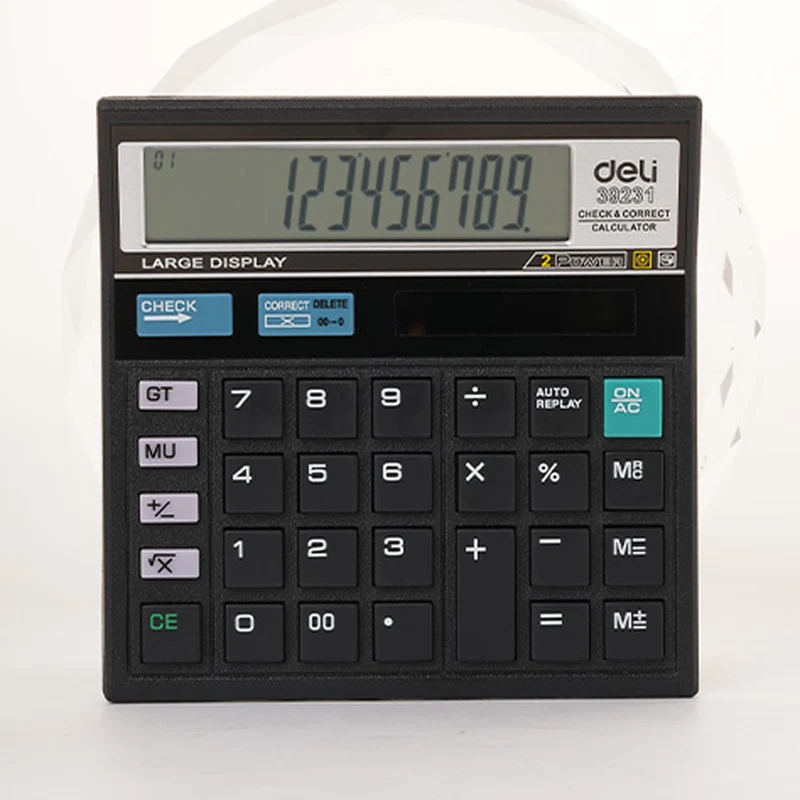 Deli W39231N 12-Digit 120 Chk Calculator