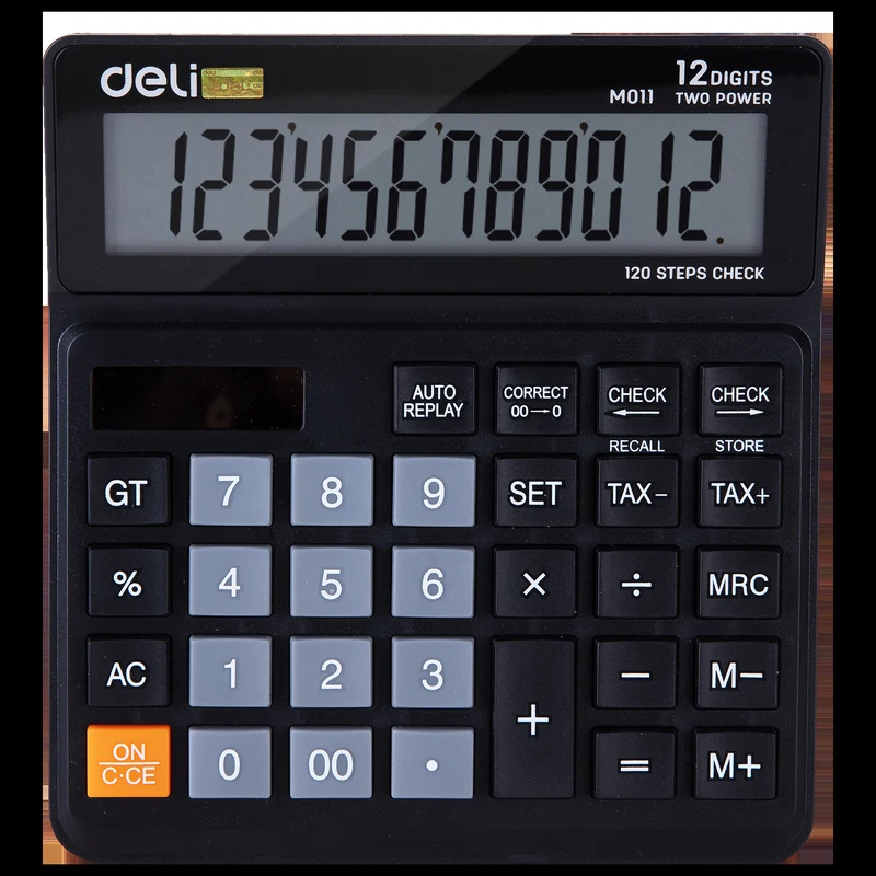 Deli WM01120 Desktop Calculator - Black