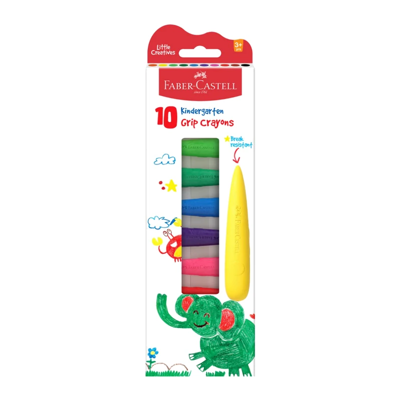 Faber-Castell 10 First Grip Crayons