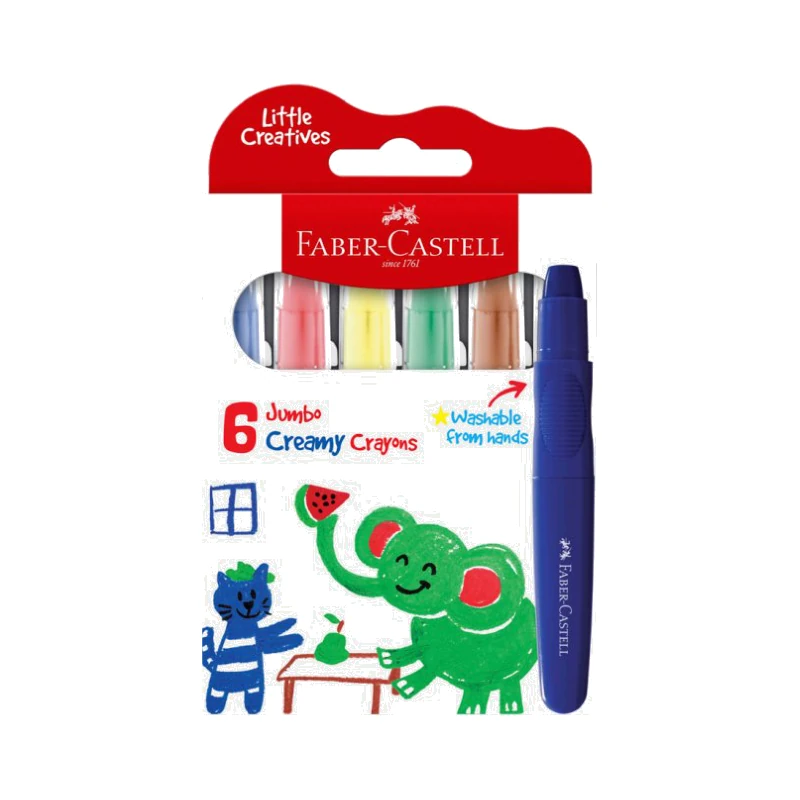 Faber-Castell 6 Jumbo Creamy Crayons