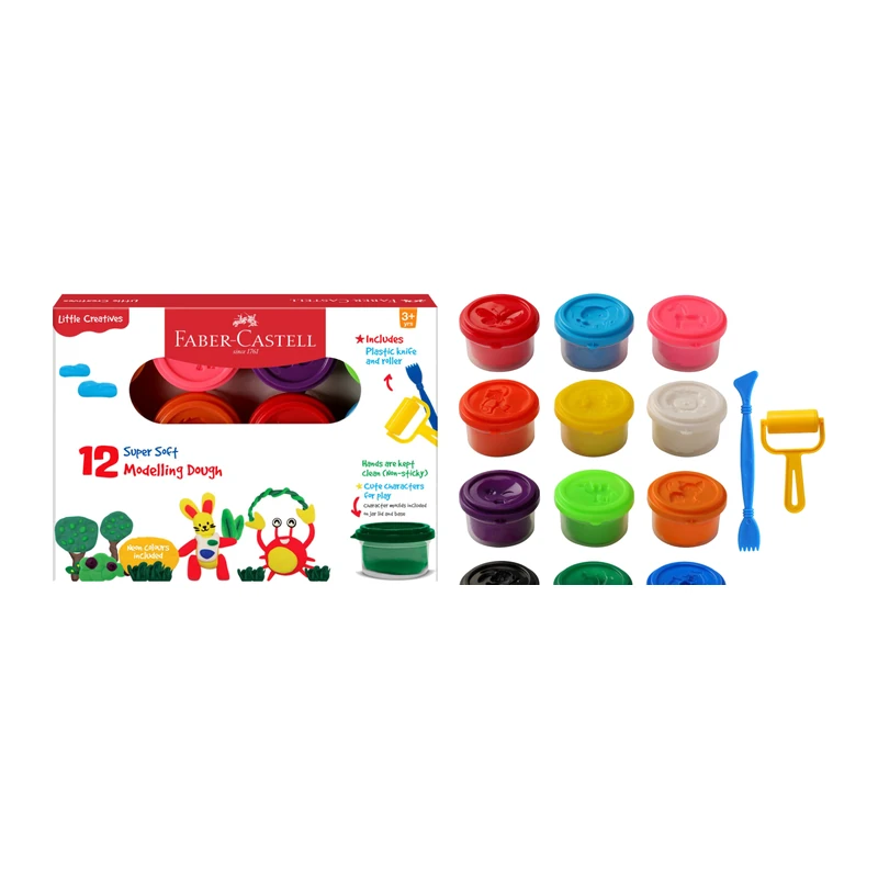Faber-Castell 12 Super Soft Modelling Dough