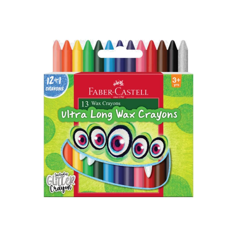Faber-Castell Wax Crayons Regular 90mm Set of 13
