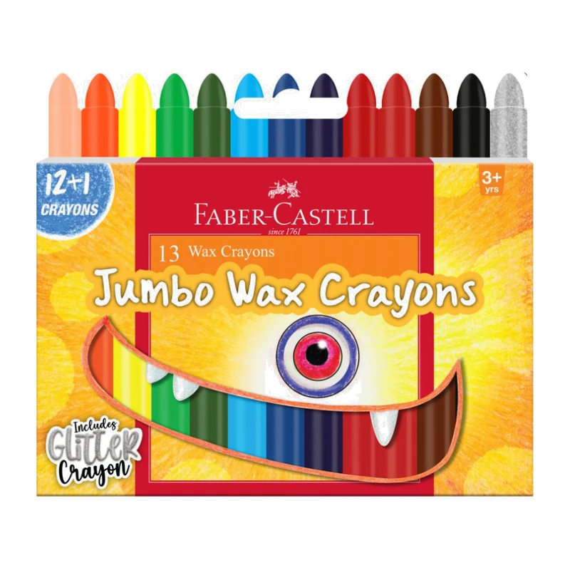 Faber-Castell Wax Crayons Jumbo 90mm Set of 13
