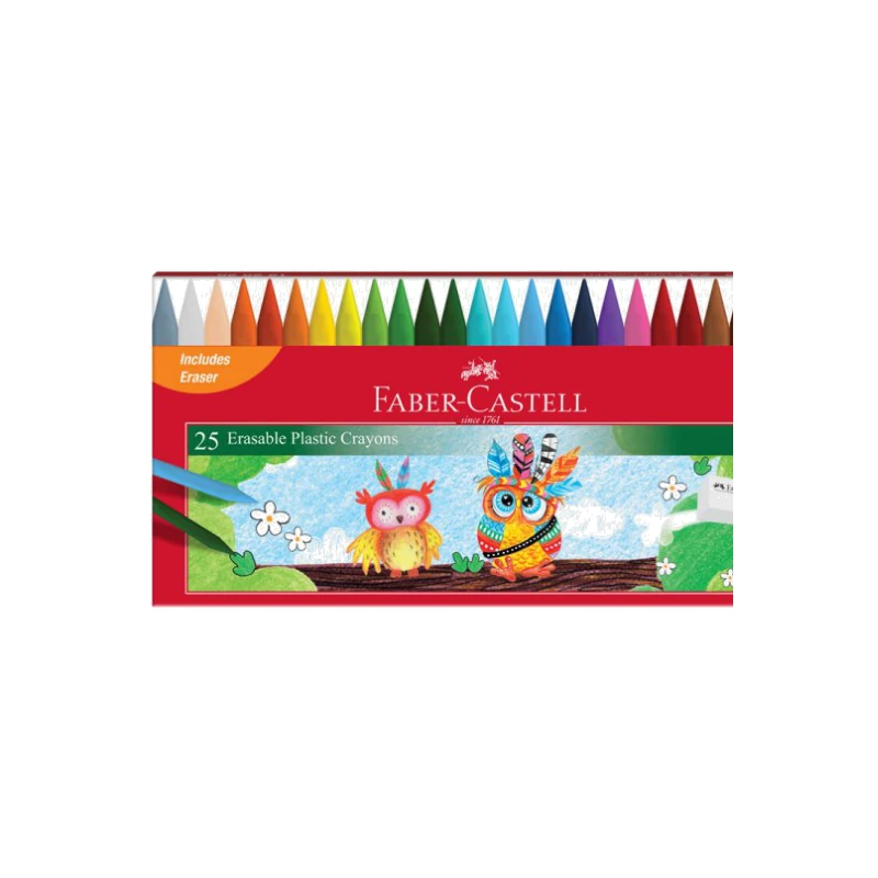 Faber-Castell Erasable Crayons 70mm Set of 25