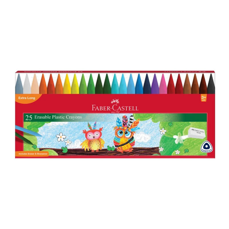 Faber-Castell Erasable Crayons 110mm Set of 25