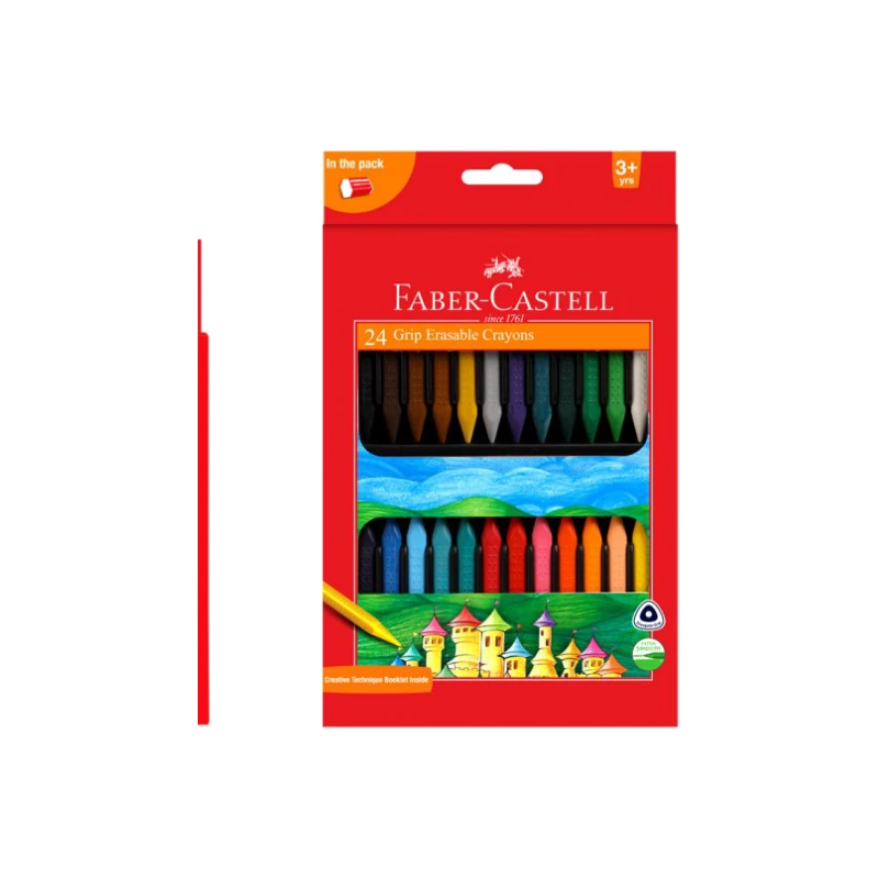 Faber-Castell Grip Erasable Crayons Set of 24