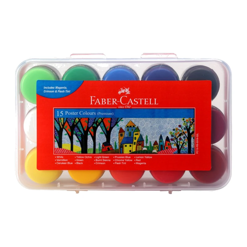 Faber-Castell 15 Premium Poster Colours