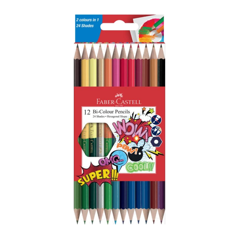 Faber-Castell 12 Bi-Colour Pencils