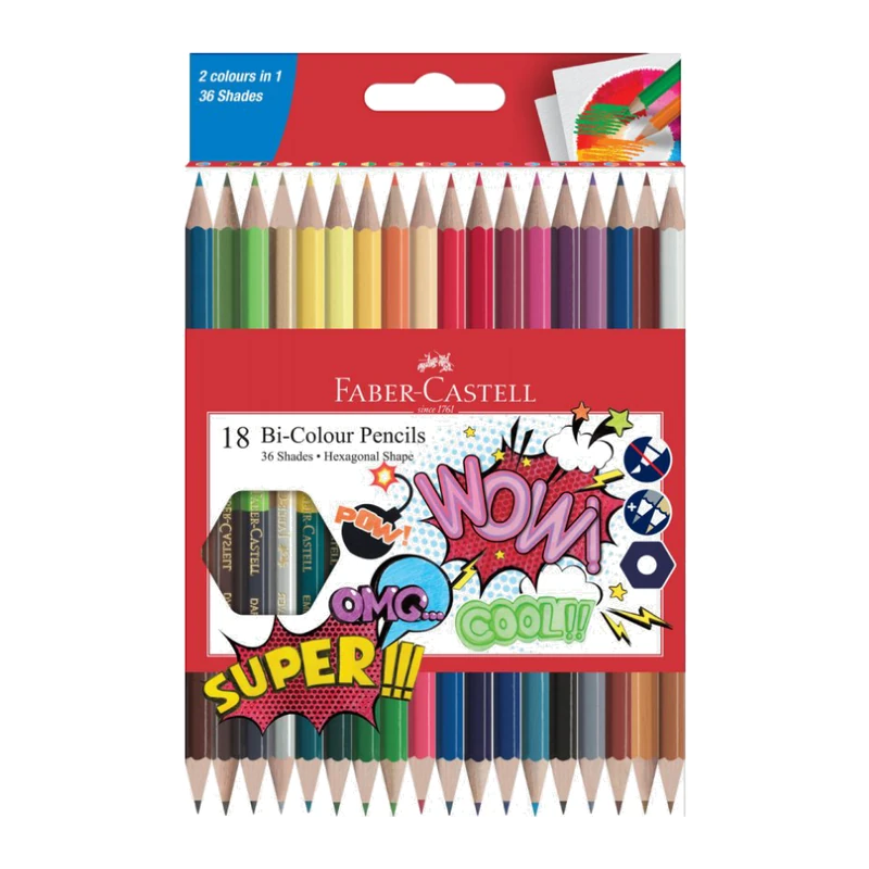 Faber-Castell 18 Bi-Colour Pencils