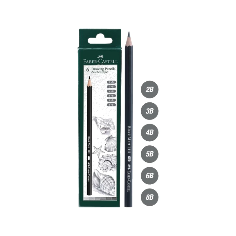 Faber-Castell Drawing Pencils-Setof 6 Graded
