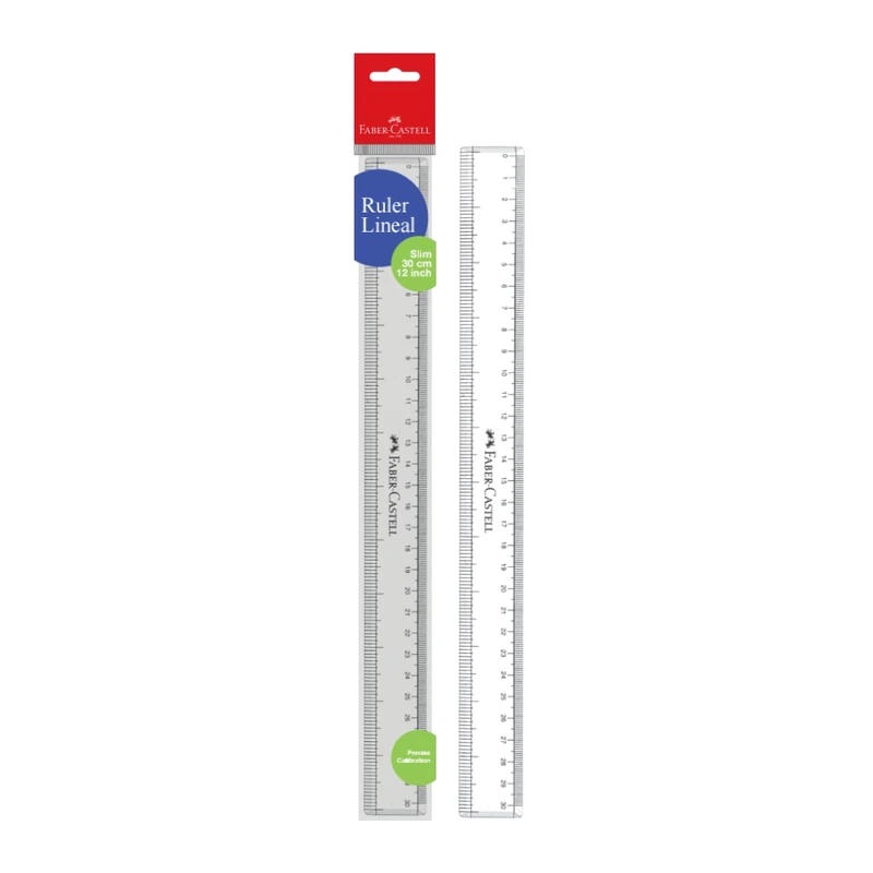 Faber-Castell Rulers-Pack of 10-30cm Slim