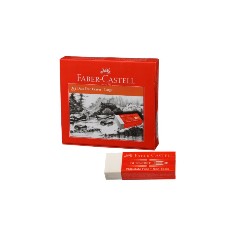 Faber-Castell Dust free Erasers Large-Pack of 20