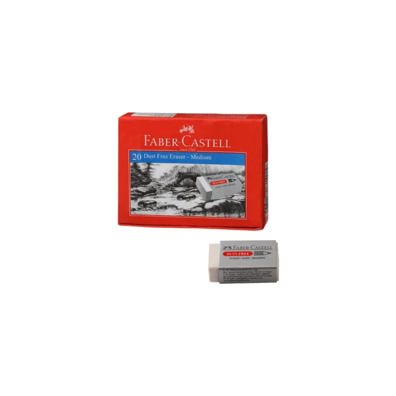 Faber-Castell Dust free Erasers Small-Packof 20