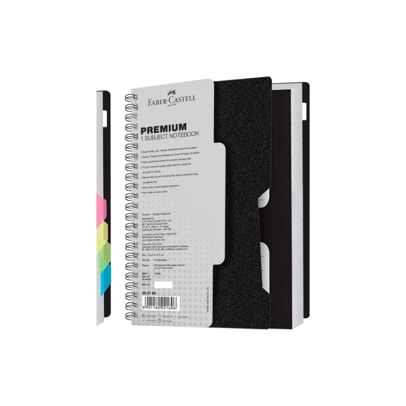 Faber-Castell 1 Subject Wiro Notebook 160 pg