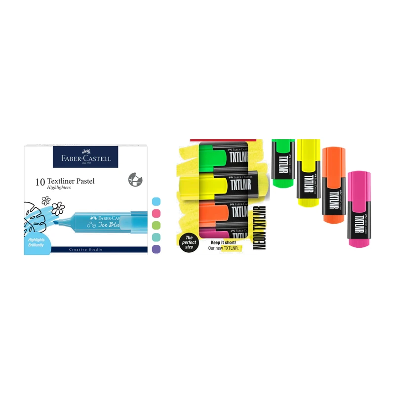 Faber-Castell Mini Textliner-Packof 4