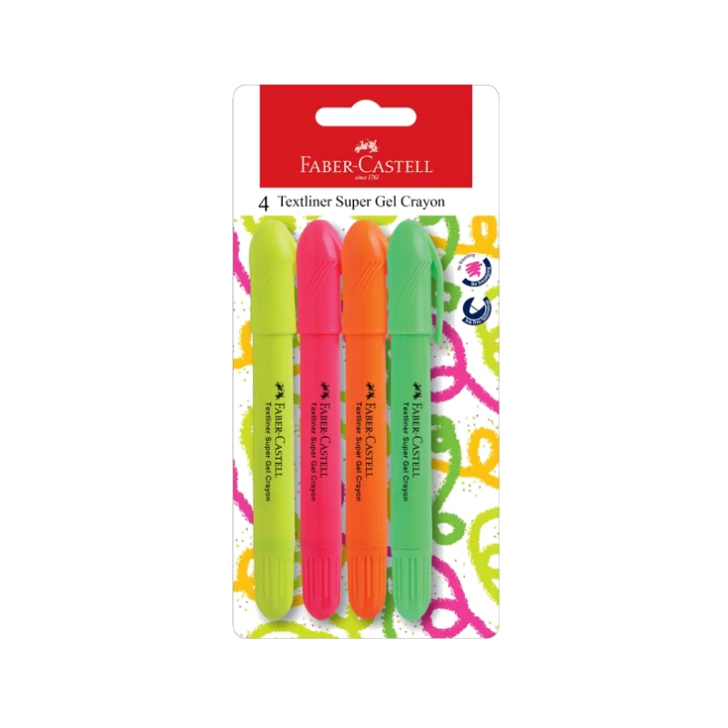 Faber-Castell Gel Textliner Blister of 4