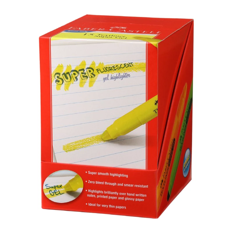 Faber-Castell Gel Textliner Assorted-Boxof 15