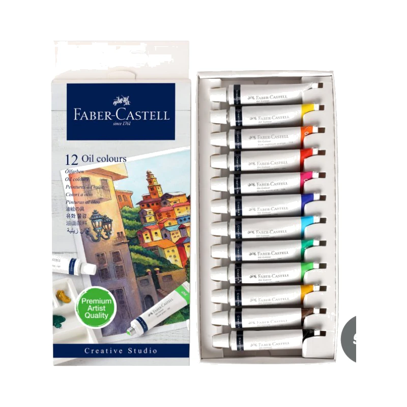 Faber-Castell Oil colours 12 shades in 9ml
