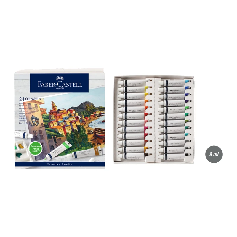 Faber-Castell Oil colours 24 shades in 9ml