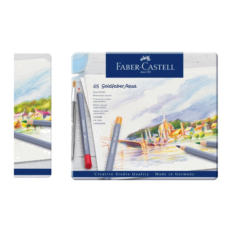Faber-Castell Goldfaber AQUA COLOURPENCILS-TIN OF 48