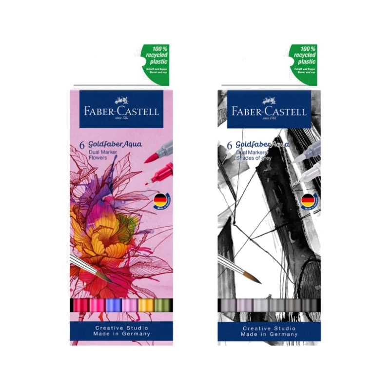 Faber-Castell G OF A AQUA DUAL MARKER FLOWERS S 06