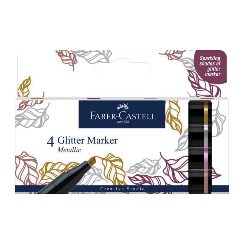 Faber-Castell 4 Glitter Markers
