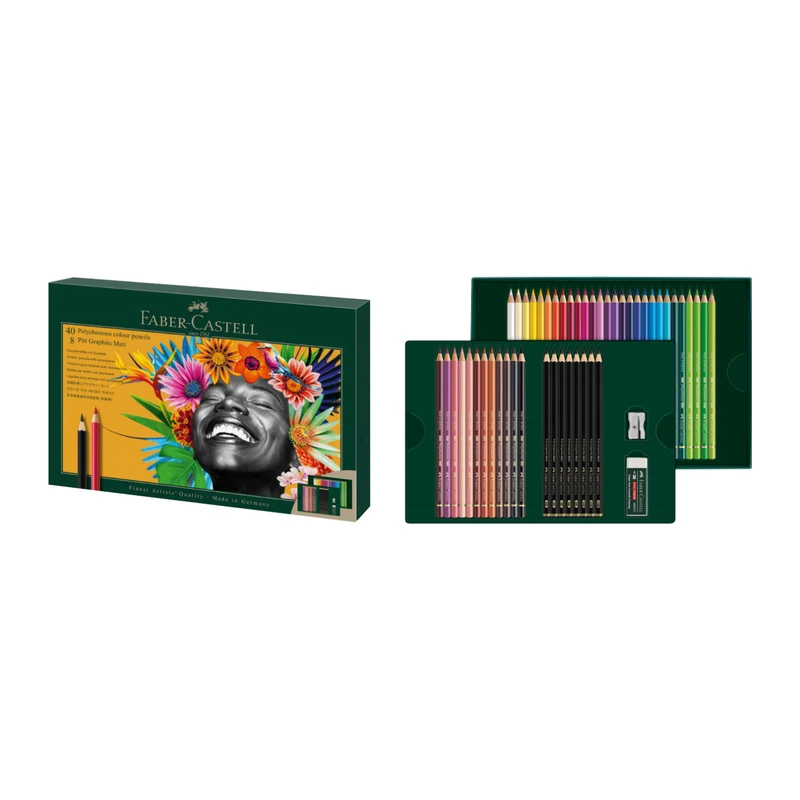 Faber-Castell Poly chromo s & Pitt Graphite Matt Gift Set of 50