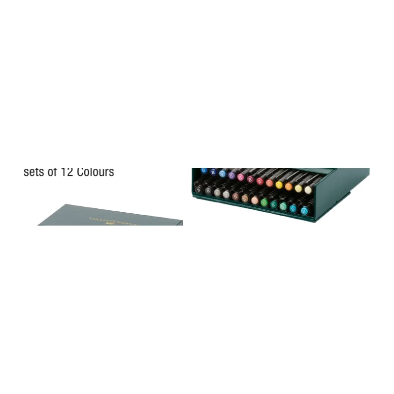 Faber-Castell Pitt Artist Pen-Brush-Assorted Set Studio Box Of 24 Colours