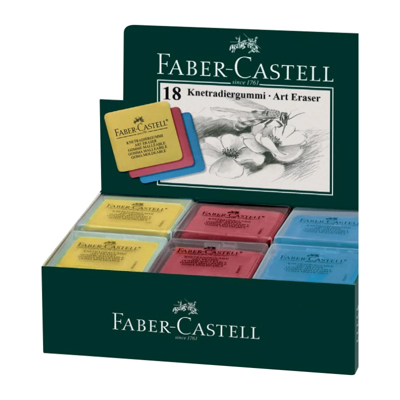 Faber-Castell Kneadable Art Eraser Set of 6