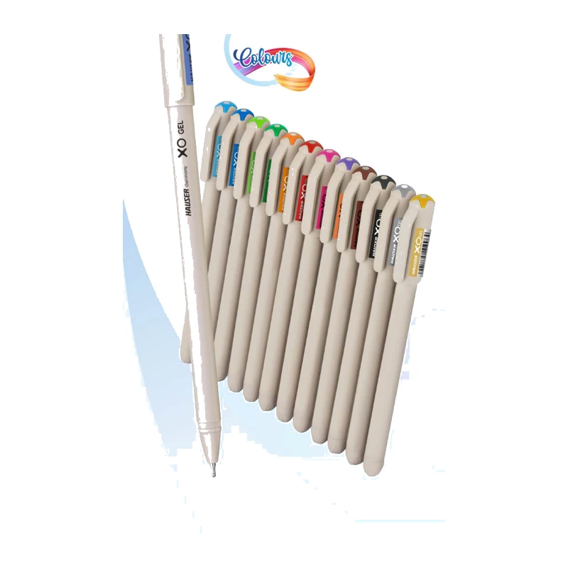 Hauser XO Gel Pen Set (12 Assorted Colours)