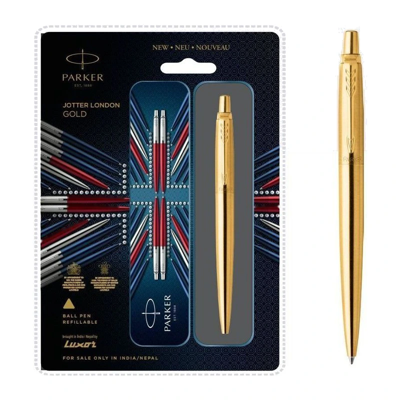 Parker Jotter London Gold Ball Pen (Gold Trim)