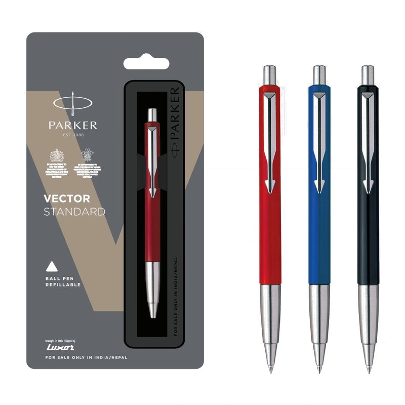 Parker Vector Standard Ball Pen (Chrome Trim)