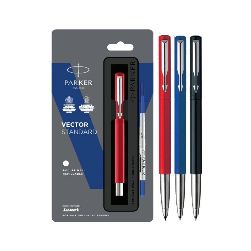 Parker Vector Standard Roller Ball Pen (Chrome Trim)