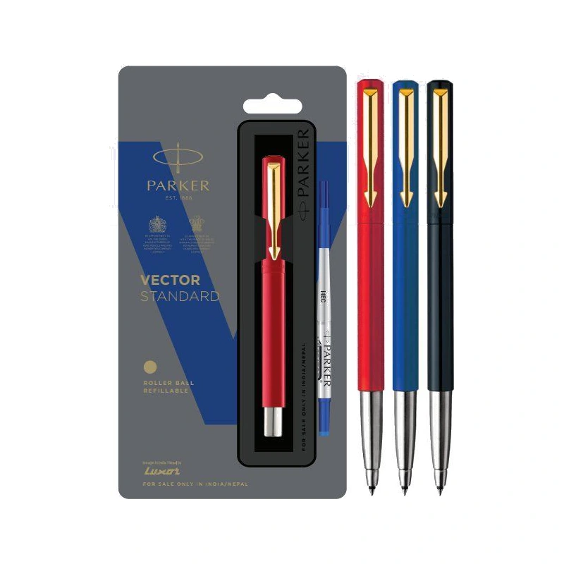 Parker Vector Standard Roller Ball Pen (Gold Trim)