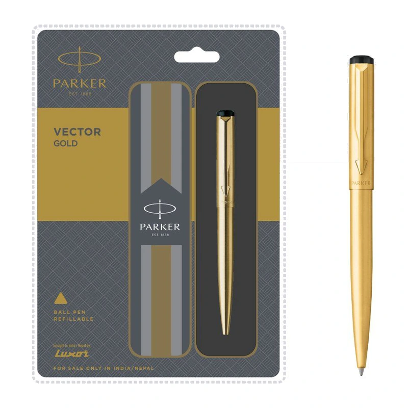 Parker Vector Gold Ball Pen (Gold Trim)
