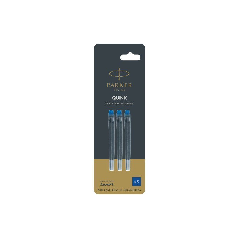Parker Quink Ink Cartridges (Pack of 3)