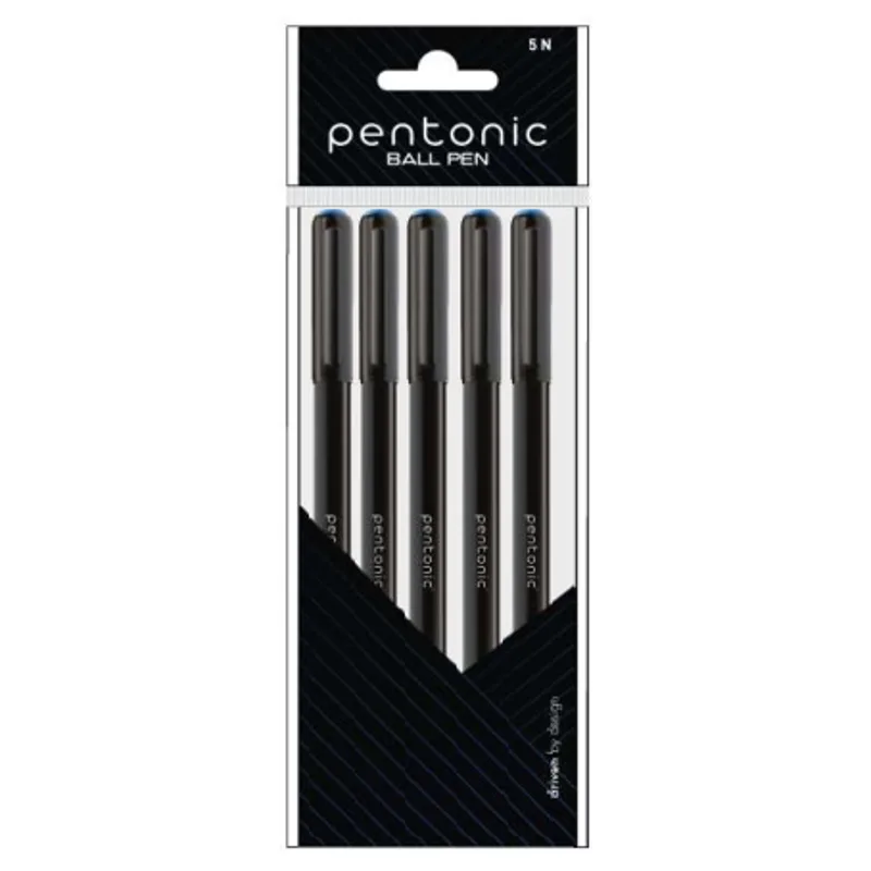 Pentonic Ball Pen 0.7mm - 5 pcs Pouch