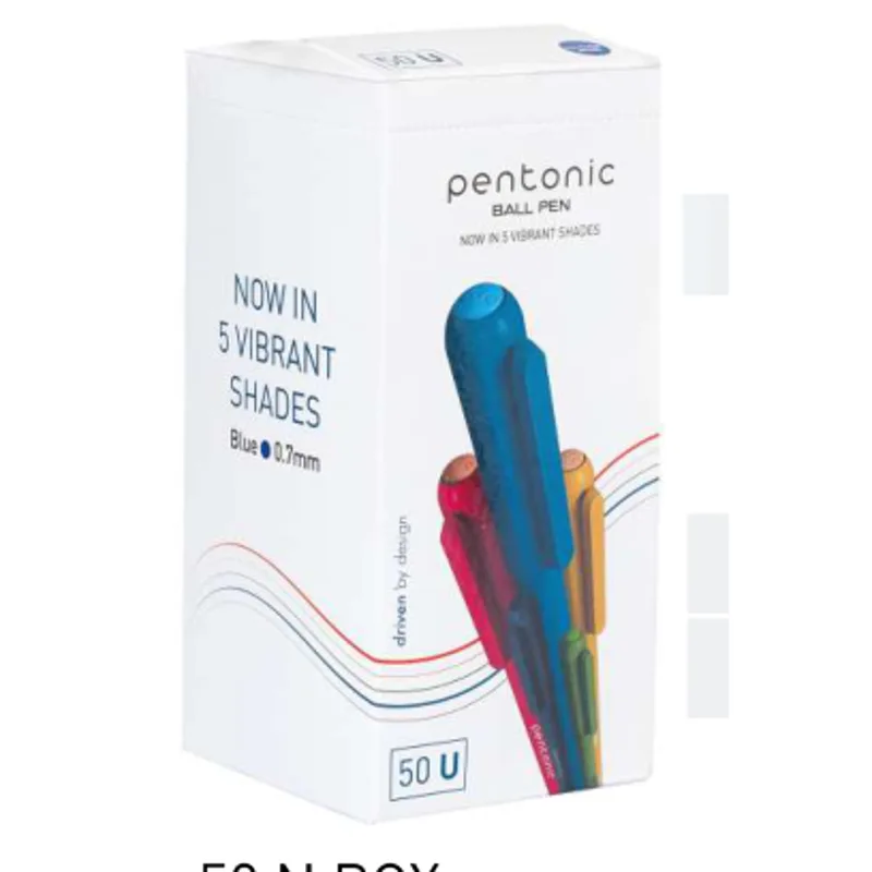 Pentonic Vibrant Shades Ball Pen 0.7mm - 50 pcs Box