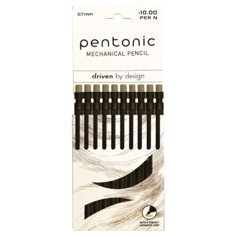 Pentonic Mechanical Pencil - 10 pcs Card Pack 0.7mm