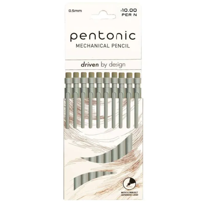 Pentonic Mechanical Pencil - 10 pcs Card Pack 0.5mm