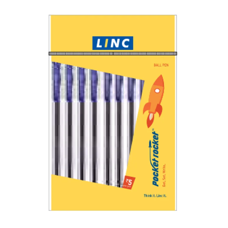 Linc Pocket Rocket Ball Pen 0.5/0.7mm - 10 pcs Pouch