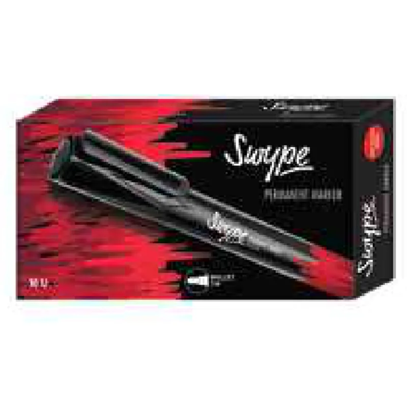 Swype Permanent Marker (Bullet Tip) - 10 pcs Box