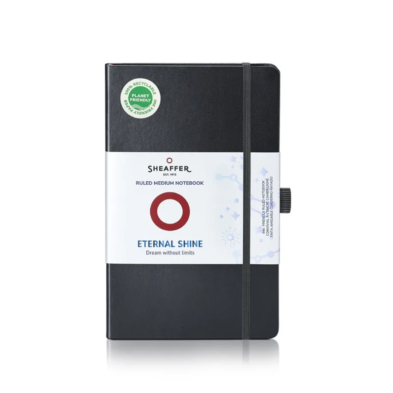 Sheaffer Medium Notebook 90 GSM Ruled - Black
