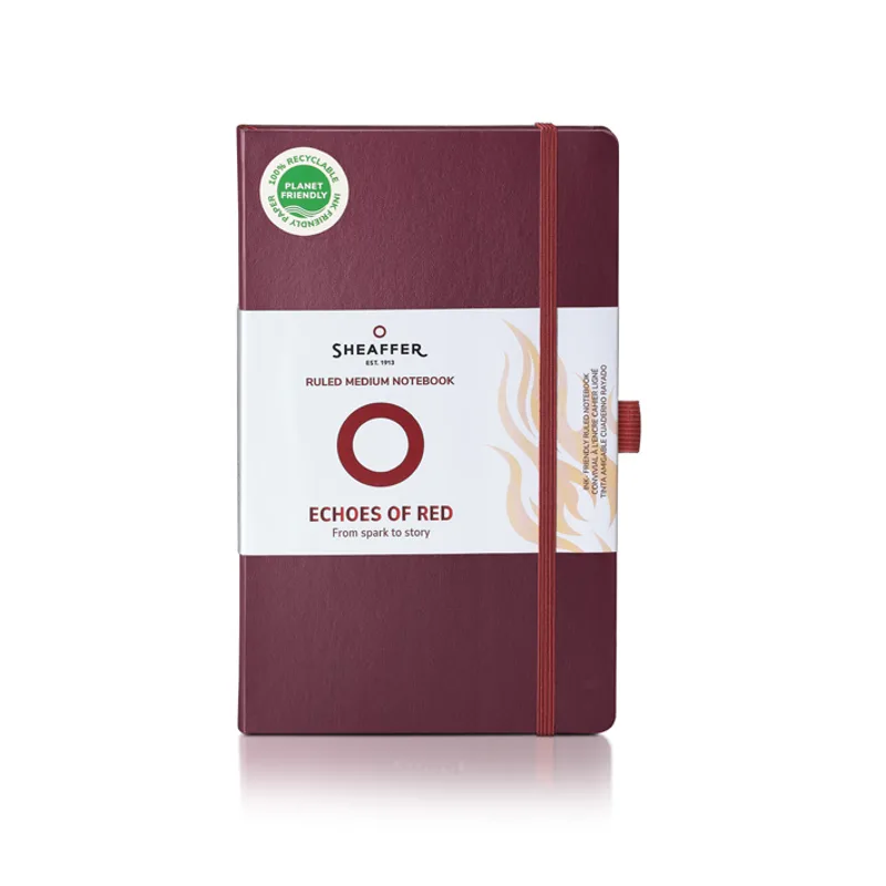 Sheaffer Medium Notebook 90 GSM Ruled - Burgundy