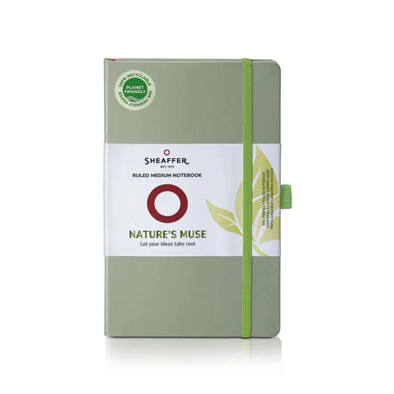 Sheaffer Medium Notebook 90 GSM Ruled - Sage Green