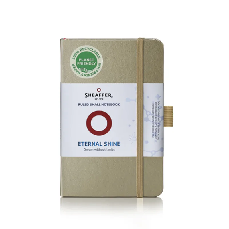 Sheaffer Small Notebook 90 GSM Ruled - Metallic Champagne Gold